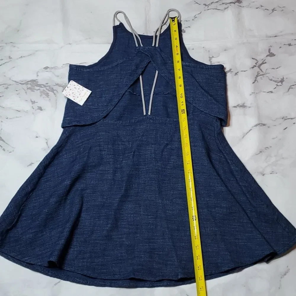 Free People Blue Cold Shoulder dress - Picture 4 of 4